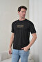 Men's Black Nothing Written High Printed Crew Neck T-Shirt - 7