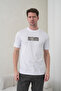 Men's White Nothing Written High Printed Crew Neck T-Shirt - 6