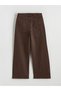 Lcw Kids Brown Wideleg Girls' Jeans - 4
