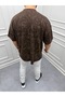 Men's Oversized Mold Etching Paint Crew Neck T-Shirt - 2