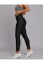Women's Black Shiny Leggings High Waist Shaping / Sculpting Spor Pro - 2