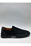 Genuine De Leather Ubuk Black Esne Stretchy Ç Rubber Sole Ciksiz Summer Men's Shoes