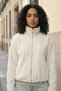 D99873 Hand-Feather Textured Balloon Sleeve Short Women's Coat - 5
