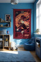 Baldur's Gate Iii – Anime Film Character Themed Quality Fabric, Room Decor Tapestry Wall Rug - 3