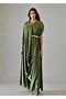Drape dres with belt