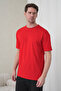 Men's Red-Black Cotton Pack Crew Neck T-Shirt Pocketed Jogger Pants Top and Bottom Set - 6