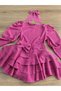 Girls' Shorts Lined Ruffled Skirt Stylish Blouse Buckle Gift Holiday Stylish Set One Size up - 2