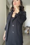Soft-Textured Strappy Dress Drawstring Sleeve Detail Jacket Set - 4