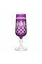 كوب كريستال أرجواني بقاعدة 1 قطعة، كوب ماء وتقديم تقديم الطعام منقوش - 3
