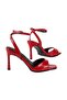 Lotus Ankle-Tie Women Heeled Shoes - 8
