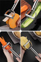 Stainless Steel Julian Peeler Dual Function Vegetable Fruit Peeler Potato Carrot Zucchini Chopper - 3