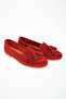 Women's Genuine Leather Tasseled Casual Stylish and Comfortable Ballet Flats