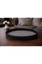 Black Jute Woven Decorative Tray – Bohemian Living Room & Coffee Table Tray - 2