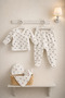 5-Piece 100% Cotton Cotton Fabric Newborn Unisex Baby Zibin Set/Girl -Boy Baby Zibin Set - 2