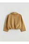 Lcw Kids Brown Suede-Look Girls' Coat - 4