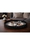 Black Jute Woven Decorative Tray – Bohemian Living Room & Coffee Table Tray