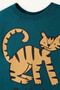 Animal Patterned Green Baby Boy Top and Bottom Set G8114A5/Gn146 - 3