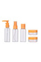 Compact 5-Piece Travel Cosmetic Bottle Set Leak-Proof - 5
