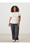 Crew Neck Printed Combed Women's T-Shirt - 2