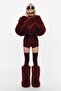 Wool-blend mini shorts