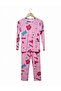 Girl's Pink Pajama Set Interlock Anti-Sweat - 2