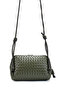 The Moiss Knitted Patterned Adjustable Strap Piece Bliss Women's Crossbody Bag Khaki - 6