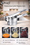Stainless Steel Potato Masher Large Chamber Potato Masher Puree Maker