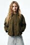 Collared bomber jacket