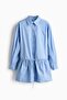 Drawstring-detail poplin shirt dress - 5