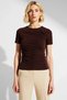 Women's Knitted Blouse Bodycon Crew Neck Short Sleeve Plain Pattern Front Ruched Detailed Regular Length Stylish - 5