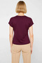 Women's t Shirt Boat Neck Short Sleeve Relaxed Comfortable Fit Ruched Plain Pattern Knitted Soft - 6
