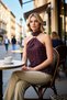 Women's Blouse Halter Neck Sleeveless Woven Chiffon Polka Dot Piece Pattern Gold Detail Regular Fit Summer - 4