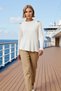 Women's Plus Size Blouse Boat Neck Off Shoulder Low Sleeve Long Fine Knit Plain Fit Comfortable