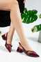 Lolo-004 Davin Studded Detail Ankle-Tied Open Back Women Classic Heeled Shoes - 3