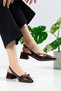 Lolo-004 Davin Studded Detail Ankle-Tied Open Back Women Classic Heeled Shoes