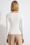 Women's Blouse Fitted Boat Neck Long Sleeve Knitted Plain Pattern Regular Length Body Fitting Asymmetrical Ke Glittery - 6