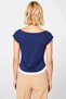 Women's Blouse V-Neck Short Sleeve Stretchy Rib Knit Knitted Fitted Mold Plain Patterned Functional Stylish - 6