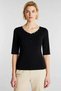 Women's Plus Size Blouse V-Neck Standard Short Sleeve Rib Knit Textured Knitted Snap Detailed Stylish - 5