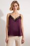 Women's Blouse Satin V-Neck Lace Detailed Straps Sleeveless Woven Fabric Ideal Product for Summer Parties - 5