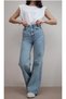 New Season High Waisted Loose Fit Stretchy Women's Palazzo Jeans - 2