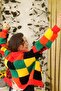Women's Colorful Hand Knitted Harry Styles Short Cardigan - 2