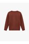 Regular Fit Long Sleeve Printed Crew Neck Sweatshirt - 4