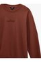 Regular Fit Long Sleeve Printed Crew Neck Sweatshirt - 5