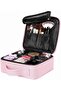 Travel Makeup Case, Cosmetic Organizer Bag Makeup Case With Compartment Makeup Bursh Set Storage Bag