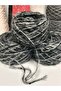 Hand Knitting Yarn Moher Insect Blended Black and White 200 Gr - 2