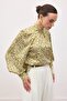 Patterned Blouse - Green - 2