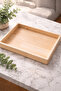 Natural Wood Presentation Tray – 20X30 cm Handmade Stylish Serving Tray - 2