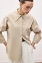 Button Detailed Shirt - Beige - 3
