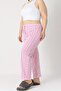 Large Size Cotton Pack Thin Breathable Fabric C Striped Heart Detail Pajama Bottoms - 4