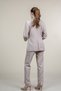 Women's Summer Beige Classic Jacket and Pants Set Stylish Casual Comfortable Two-Piece 1218 - 4